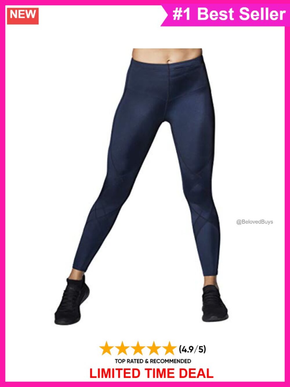 Women's Stabilyx Mid Rise Compression Tights Running Recovery